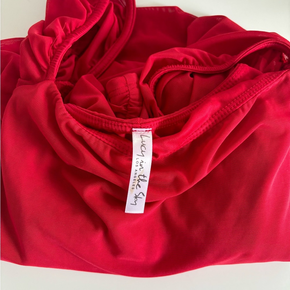 Lucy In The Sky Red bodycon dress